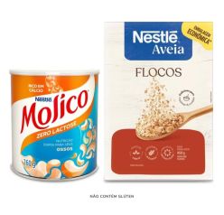 Combo Molico Zero Lactose + Nestlé Aveia Flocos