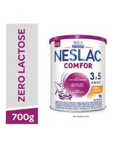 50% OFF na Segunda Unidade de Composto Lácteo Neslac Comfor Zero Lactose - lata com 700g - enriquecido com vitam